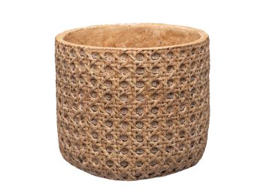 Zdjęcie: Osłonka ceramiczna Boho rattan GALICJA