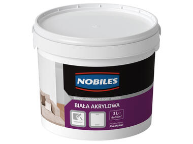Zdjęcie: Farba akrylowa 3 L biała NOBILES