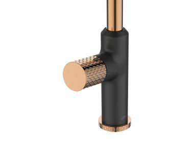 Zdjęcie: Bateria zlewozmywakowa Moonlight czarna/rose gold INVENA
