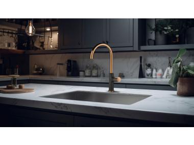 Zdjęcie: Bateria zlewozmywakowa Moonlight czarna/rose gold INVENA