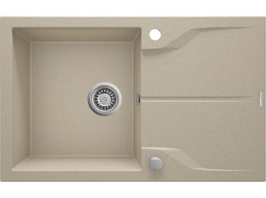 Zdjęcie: Zlewozmywak Andante piaskowy granit 1K Z/O 780x490x194, space saver DEANTE