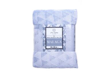 Zdjęcie: Koc Malaga 130x170 cm szary jasny microfibra 260 g/m2 EUROMAT