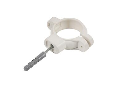 Zdjęcie: Uchwyt plastikowy do rur 32 mm biały TYCNER