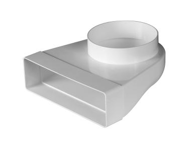 Zdjęcie: Kolano łącznikowe 90` - 60x204/125 mm AWENTA