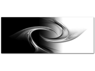 Zdjęcie: Obraz Glasspik 50x125 cm Gl034 Abstrakcja Cz/B STYLER