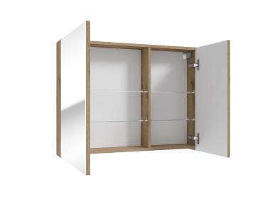 Zdjęcie: Szafka lustrzana Rietti 80 cm dąb evoke DEFTRANS