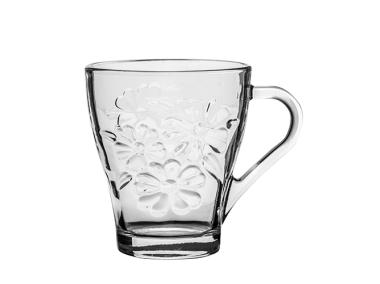 Zdjęcie: Kubek szklany kwiat 250 ml FLORINA
