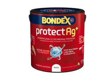 Zdjęcie: Farba lateksowa Protect Ag+ 2,5 L z jonami srebra BONDEX