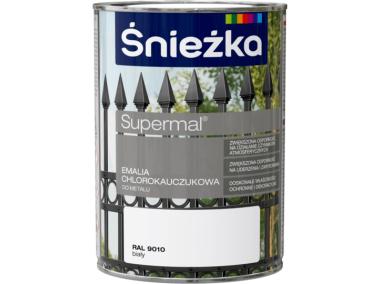 Zdjęcie: Emalia chlorok biały RAL9010 0,9L ŚNIEŻKA