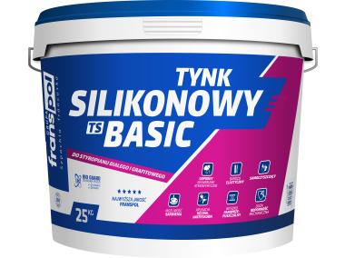 Tynk silikonowy TS B 1,5 Baza B Basic 25 kg FRANSPOL