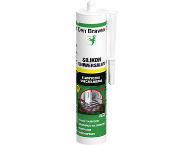 Silikon uniwersalny Silicone 1001U biały 280 ml DEN BRAVEN