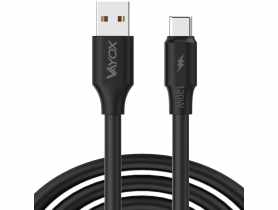 Kabel USB - USB-C 120W 3A 1 m fast line czarny VA0121 VAYOX