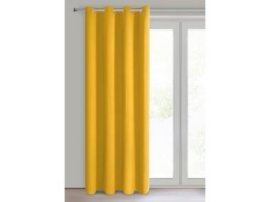 Zdjęcie: Zasłona gotowa Logan 135x250 cm musztardowy EUROFIRANY
