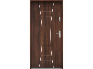 Zdjęcie: Drzwi wejściowe do mieszkań Bastion R-63 Orzech 90 cm lewe OSP KR CENTER