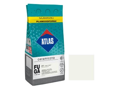 Zdjęcie: Fuga ceramiczna 201 ciepły biały, alubag, 5 kg ATLAS