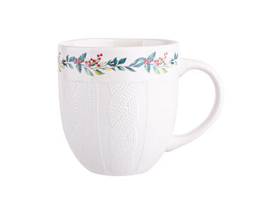 Zdjęcie: Kubek baryłka 500 ml dekoracja winter garland ALTOMDESIGN