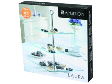 Zdjęcie: Patera kwadratowa trzypoziomowa Laura 29,3 x 29,3 cm AMBITION