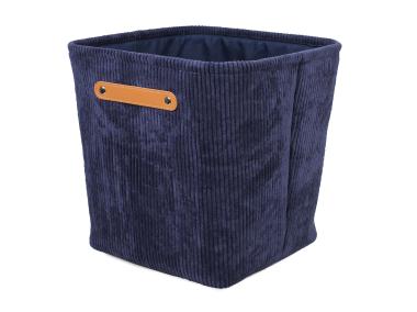 Zdjęcie: Koszyk kwadratowy z uchwytem niebieski 32x32x32 cm TIN TOURS