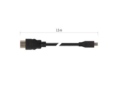 Zdjęcie: Przewód Hdmi 2.0 wtyk A - wtyk D, 1,5m EMOS