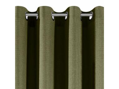 Zdjęcie: Zasłona Judyta 140x250 cm zielona na przelotkach EUROFIRANY