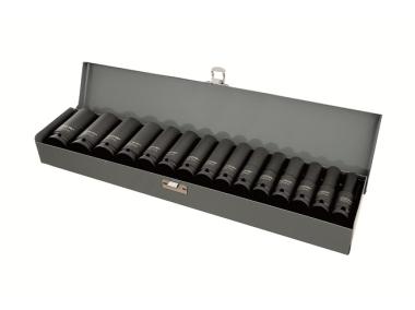 Zdjęcie: Zestaw nasadek udarowych długich Cr-Mo 3/4 ,22-41 mm - 8 szt. PROLINE