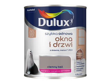 Farba Szybka Odnowa Okna-Drzwi 0,75 L ciemny beż DULUX