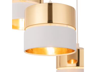 Zdjęcie: Lampa sufitowa Hilton white/gold 3 x E27 4774 TK LIGHTING