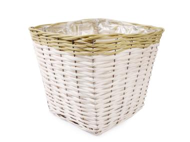 Zdjęcie: Osłonka wiklinowa na doniczkę 27x27x23 cm TIN TOURS