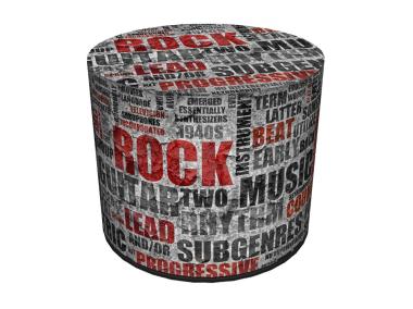 Zdjęcie: Pufa dekoracyjna Rock 40x40 cm BERTONI