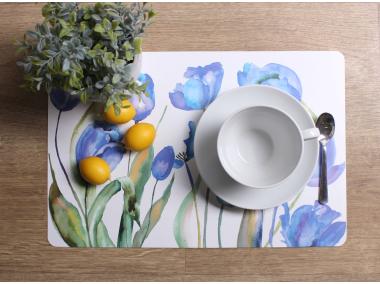 Zdjęcie: Podkładka Tulipany 43,5x28,5 cm niebieski UNIGLOB