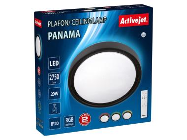 Zdjęcie: Plafon LED Aje-Panama RGB Black + pilot ACTIVEJET