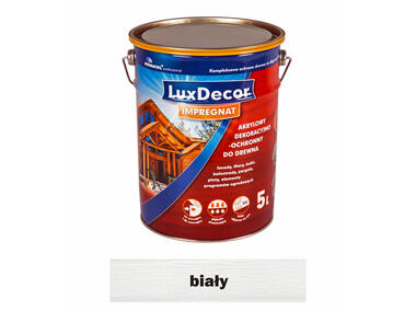 Zdjęcie: Impregnat do drewna 5 L biały LUXDECOR