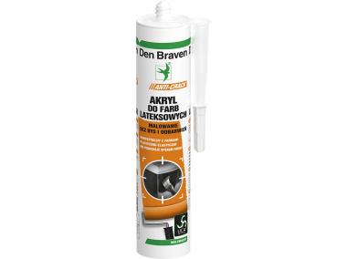 Akryl do farb lateksowych Acryl-Anti Crack biały 280 ml DEN BRAVEN