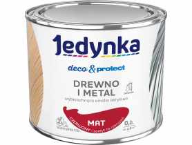 Emalia akrylowa Deco&Protect drewno i metal mat czerwony 0,2 L JEDYNKA
