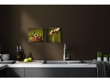 Zdjęcie: Obraz Glasspik 30x30 cm Gl063 Oliwa 2 STYLER