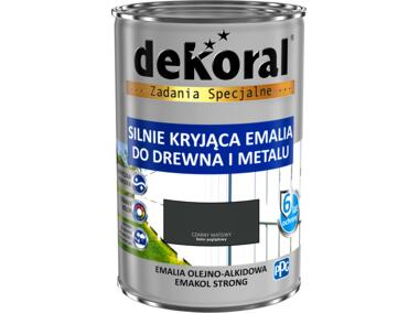Emalia ftalowa Emakol Strong czarny matowy 0,9 L DEKORAL