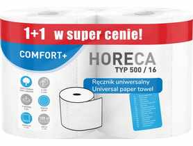 Ręcznik papierowy typ 500/16 2W (1+1) 2 rolki HORECA COMFORT+