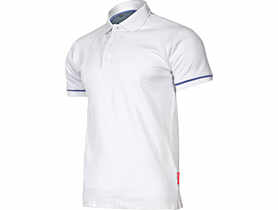 Koszulka Polo, 220g/m2, biała, 2XL, CE, LAHTI PRO