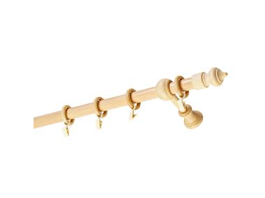 Zdjęcie: Karnisz pojedynczy 25 mm Agat 160 cm sosna GARDINIA
