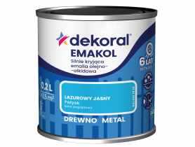 Emalia ftalowa Emakol Strong lazurowy jasny 0,2 L DEKORAL