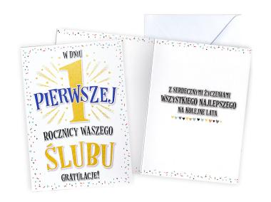 Zdjęcie: Karnet V-077 Rocznica ślubu 1 KUKARTKA