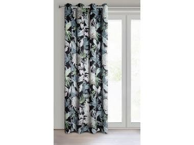 Zdjęcie: Zasłona gotowa Sally 140 x 270 cm czarny EUROFIRANY