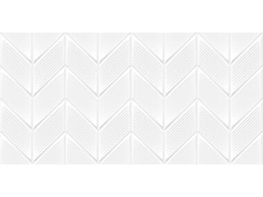 Zdjęcie: Płytka ścienna, glazura White Chevron Satine 30x60 cm NETTO