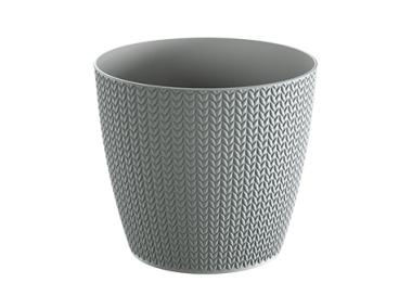 Zdjęcie: Doniczka Wheaty szary kamienny 22 cm PROPERPLAST