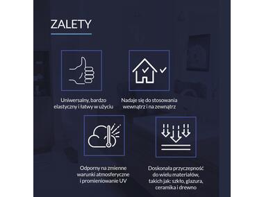 Zdjęcie: Silikon uniwersalny biały 300 ml PSB