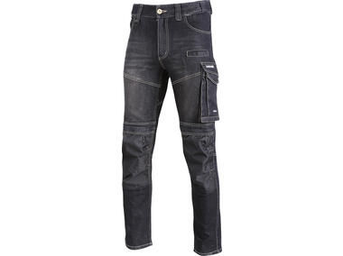 Zdjęcie: Spodnie jeansowe czarne stretch ze wzmocn., M, CE, LAHTI PRO