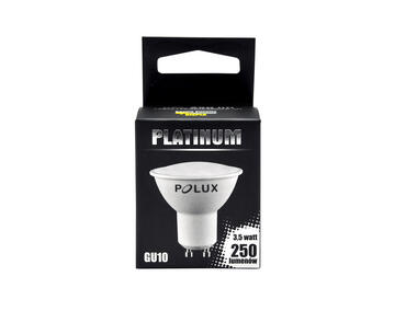 Zdjęcie: Żarówka LED GU10 SMD 3 W WW 250 lm PBT Platinum POLUX