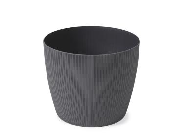 Zdjęcie: Osłonka-doniczka Magnolia recycled 220 mm jumper antracyt LAMELA