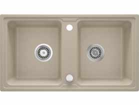 Zlewozmywak Zorba piaskowy granit 2K B/O 780x435x180, 3,5", space saver DEANTE
