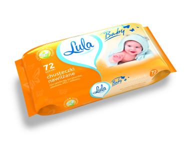 Zdjęcie: Chusteczki nawilżane z rumiankiem 72 szt. LULA BABY